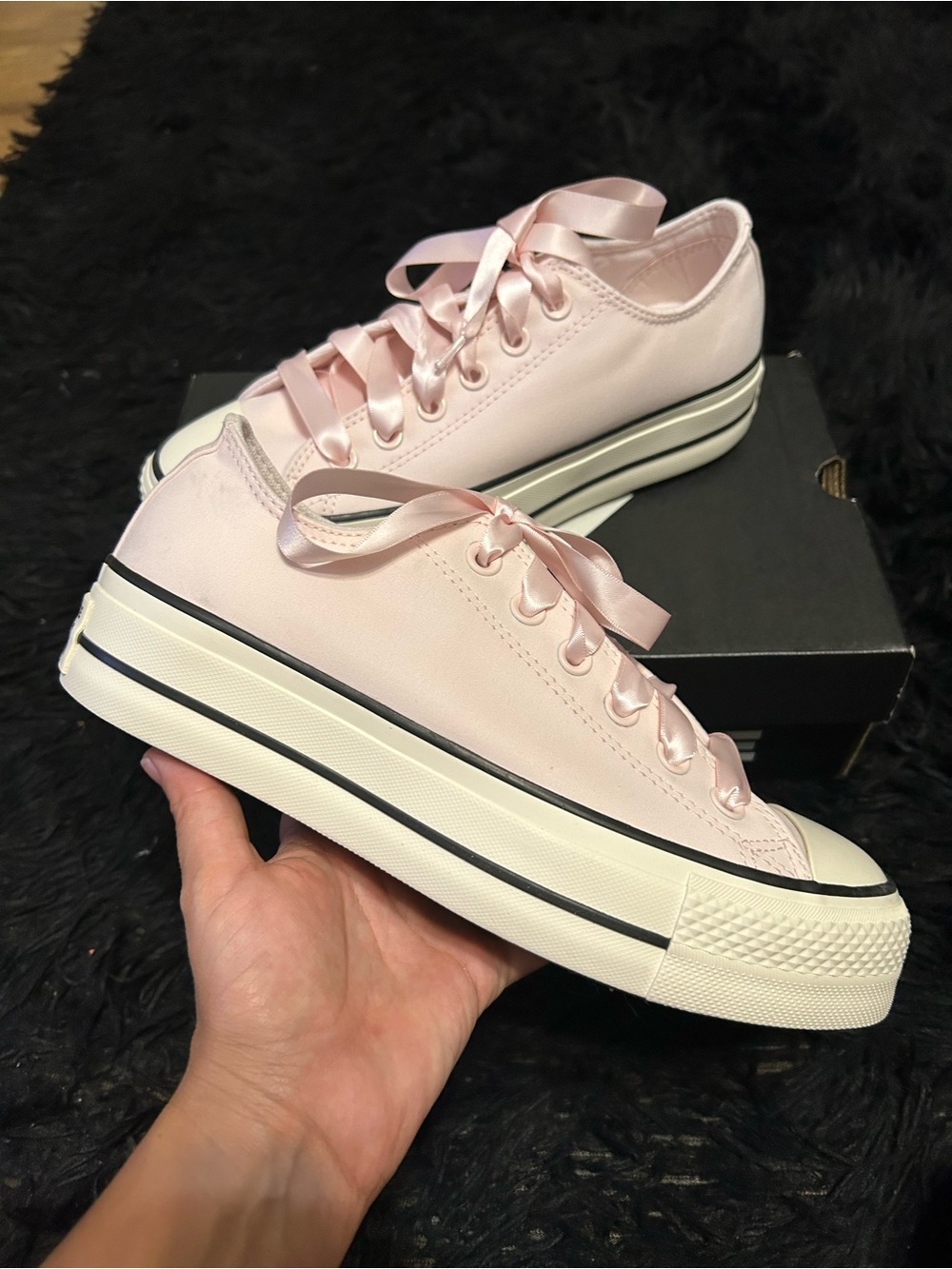 CONVERSE Ctas Lift OX pink platform shoes sneakers women’s 8 new in box
